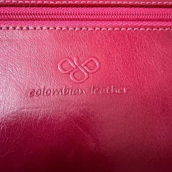 Geometric Pattern Women's Clutch with Pink Trim - Picture 3 of 9